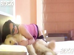 hot blonde big horse