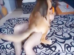 Blonde has sex with German shepherd