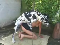 Sex woman in dog